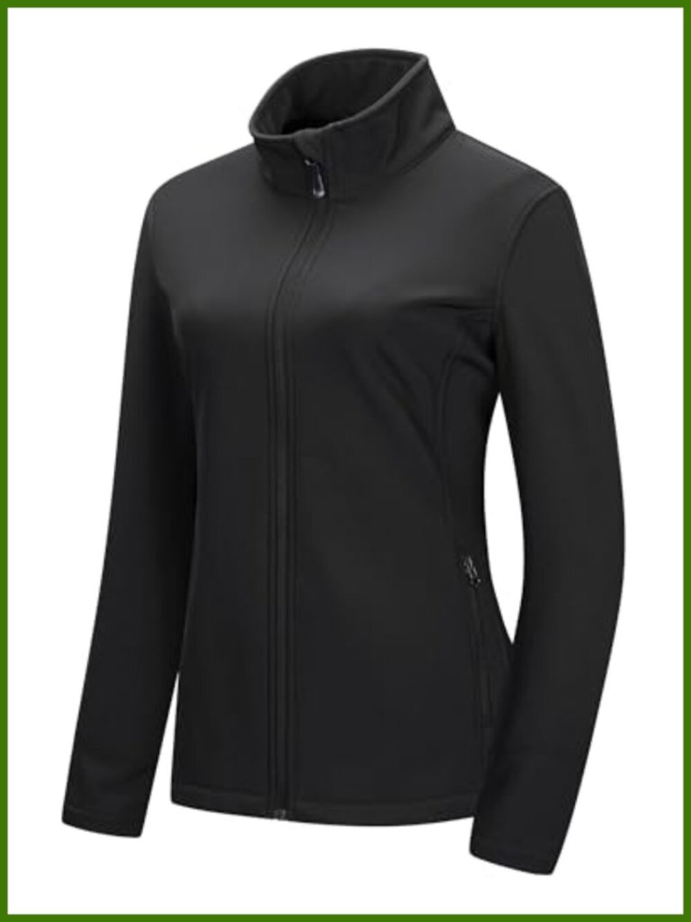 Women's Waterproof Softshell Jacket Lightweight Fleece Lined Windproof Coat